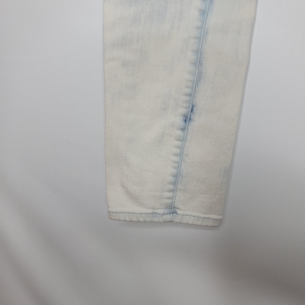 Madewell Light Storm Acid Wash Crop Skinny Jeans - Picture 5 of 14